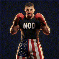 NOD boxer practicing combat movement drills